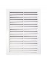 Решетка вентиляционная пластик, 130х130 мм, с сеткой, Viento, 1313В