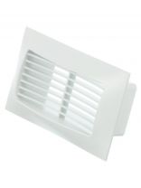 Решетка вентиляционная ABS пластик, приточно-вытяжная, с фланцем 55х110 мм, белая, Event, 55110РСФ
