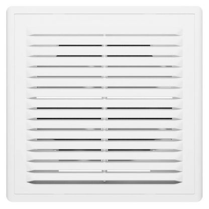 Решетка вентиляционная пластик, разъемная, 150х150 мм, с обратным клапаном, ERA, R1515BV