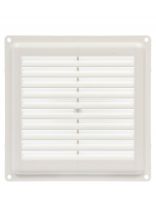 Решетка вентиляционная пластик, 150х150 мм, с сеткой, Viento, 1515ЭС