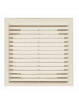 Решетка вентиляционная ABS пластик, вытяжная, 170х240 мм, с сеткой, слоновая кость, Viento, Серия В, 1724В