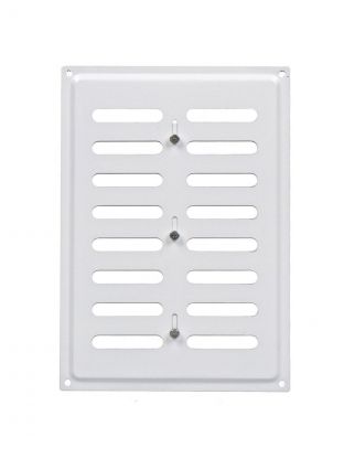 Решетка вентиляционная металл, регулируемая, 240х170 мм, белая, Event, 170х240ВРР