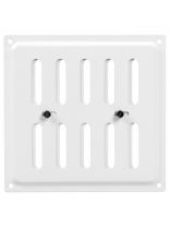 Решетка вентиляционная металл, регулируемая, 150х150 мм, белая, Event, 150х150ВРР