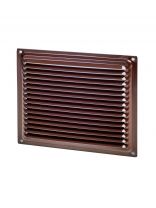 Решетка вентиляционная металл, 200х200 мм, коричневая, Event, 2020ВРС