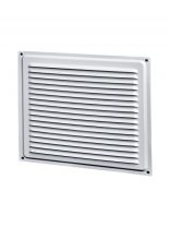 Решетка вентиляционная металл, 100х100 мм, белая, Event, 1010ВРС