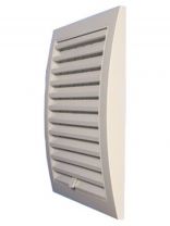 Решетка вентиляционная ABS пластик, вытяжная, 220х220 мм, регулируемая с рамкой, белая, Viento, Серия ВРР, 2222ВРР