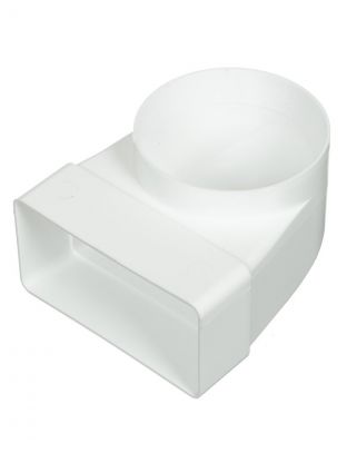 Уголок вентиляционный пластик, установочный диаметр 100 мм, 60х120 мм, Event, 60120СК100ФП