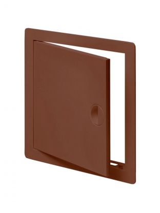 Лючок вентиляционный пластик, 200х300 мм, с ручкой, коричневый, Viento, ДР2030кор