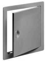 Лючок вентиляционный пластик, 300х400 мм, с ручкой, серый, Viento, ДР3040