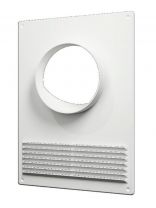 Площадка торцевая пластик, установочный диаметр 150 мм, с решеткой, ERA, 150ПТПР