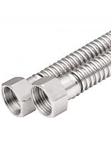 Подводка для газа 1/2''х1 м, г-г, сильфон, AquaLink