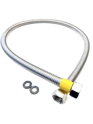 Подводка для газа 1/2''х1.2 м, г-г, сильфон ПВХ, Tuboflex