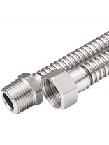 Подводка для газа 1/2''х2.5 м, г-ш, сильфон, AquaLink