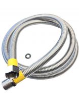 Подводка для газа 1/2''х1 м, г-ш, сильфон ПВХ, Tuboflex