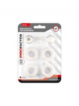 Комплект монтажный для радиатора, 3/4", белый, 7 предметов, без кронштейна, ProFactor, PF RK 553