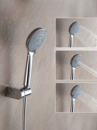 Лейка для душа, пластик, 3 режима, Frap, F09