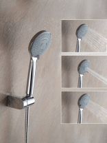 Лейка для душа, пластик, 3 режима, Frap, F09