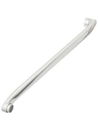 Излив смесителя для ванны, нержавеющая сталь, ИМП, S-плоский излив, 45 см, индивидуальная упаковка, ComfortFactor, 53339