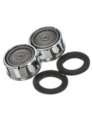 Аэратор для смесителя, пластик, наружная резьба, 2 шт, 50 слоев, индивидуальная упаковка, ComfortFactor, F04, 65510-20