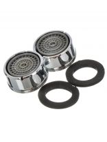 Аэратор для смесителя, пластик, наружная резьба, 2 шт, 50 слоев, индивидуальная упаковка, ComfortFactor, F04, 65510-20