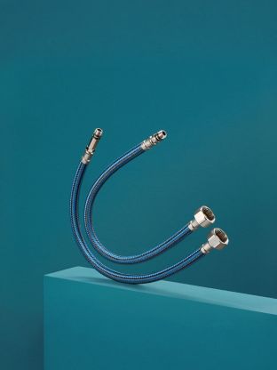 Подводка для воды М10-1/2"х0.4 м, пара, нейлон, РМС