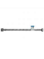 Подводка для воды 1/2"х0.5 м, г-ш, сталь, AquaLine