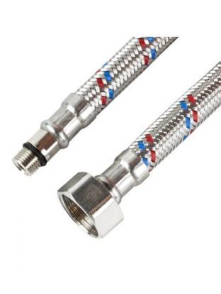 Подводка для воды М10-1/2"х0.5 м, пара, сталь, ELKA