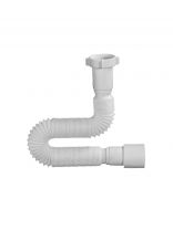 Гофра для сифона 1250 мм, 1" 1/2х40/50, полипропилен, с гайкой, Orio, АС-10132