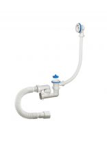 Сифон для ванны, 40х40/50, полипропилен, с выпуском, Orio, А-60089