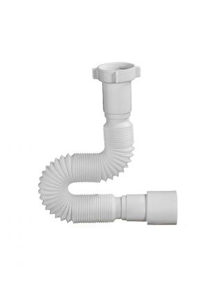 Гофра для сифона 370 мм, 1" 1/2х40/50, полипропилен, с гайкой, Orio, АС-1003