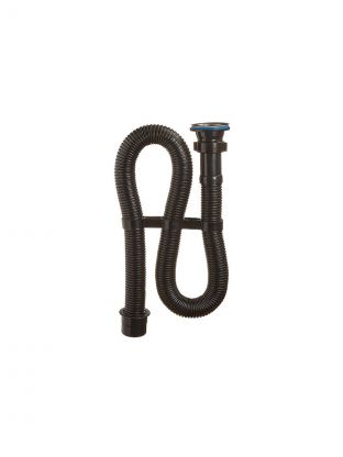 Сифон для мойки, 1000 мм, 1" 1/2х40/50, полипропилен, с выпуском, черный, Orio, АС-3012