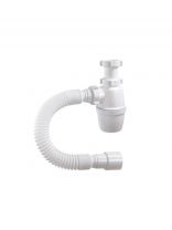 Сифон для мойки, 1 1/2"х40, с гибкой трубой 40-40/50, Orio, А-40009