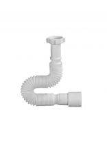 Гофра для сифона 650 мм, 1" 1/4х40/50, полипропилен, с гайкой, Orio, АС-1015