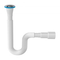 Сифон для мойки, 1400 мм, 1" 1/2х40/50, с выпуском 64 мм, Aquanova, 1208