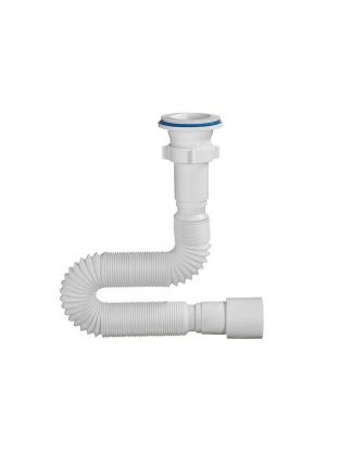 Сифон для мойки, 1250 мм, 1" 1/2х40/50, полипропилен, с выпуском, Orio, А-7013