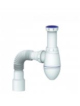 Сифон для мойки, 1" 1/2, 40х40/50, полипропилен, без выпуска, Unicorn, А420