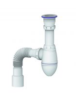 Сифон для мойки, 1" 1/2, 40х40/50, полипропилен, Unicorn, А220Р