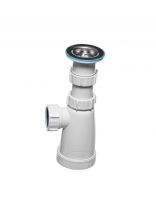 Сифон для умывальника, трубный, 1 1/2", полипропилен, Инкопласт, BS4000