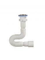 Сифон для мойки, 650 мм, 1" 1/2х40/50, полипропилен, с выпуском, Orio, А-3015