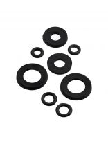 Набор прокладок сантехнических универсальный, 2+2+2+2 шт, резина, MasterProf, ИС.131924