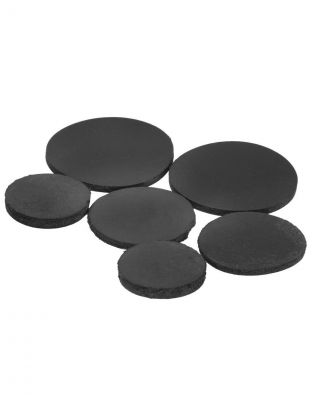 Набор прокладок сантехнических под заглушку, 6 шт, резина, черный, MasterProf, ИС.131463