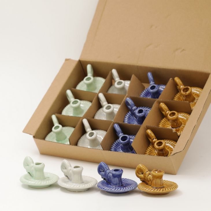 Подсвечник керамический Круг  набор, из 12 шт