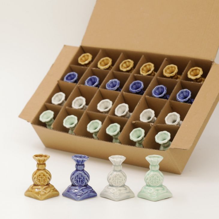 Подсвечник керамический  ваза  набор, из 24 шт