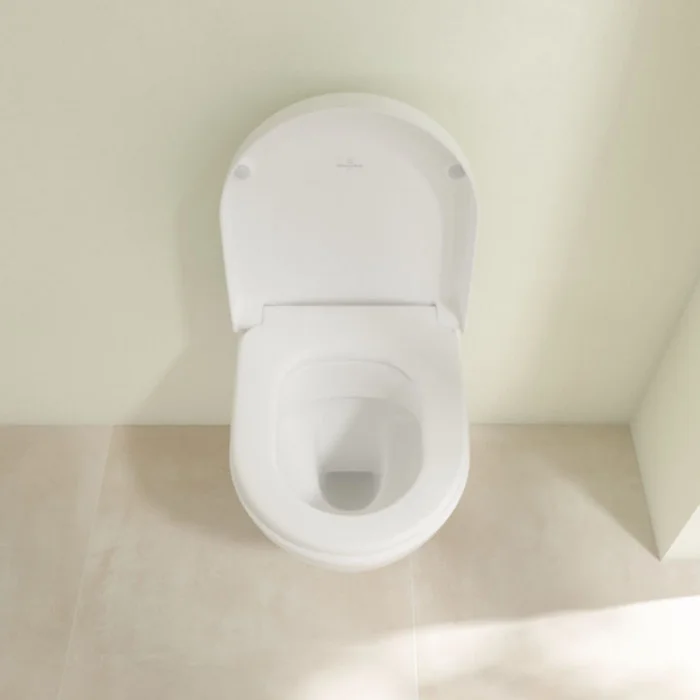 Villeroy & Boch Subway 2.0 Унитаз подвесной безободковый CeramicPlus 480 х 355 мм укороченный цвет: альпийский белый 5606R0R1 ФОТО