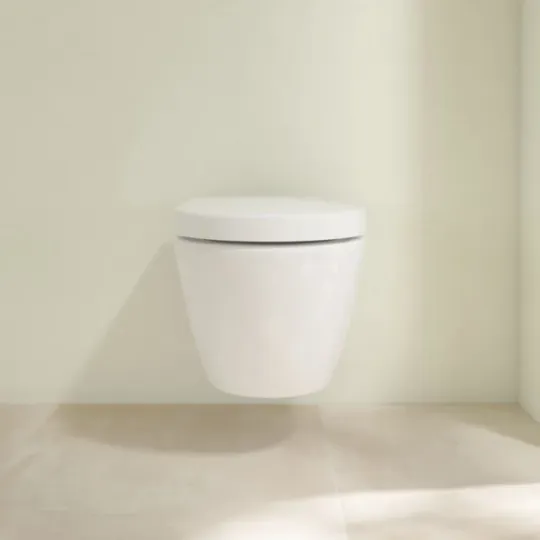 Villeroy & Boch Subway 2.0 Унитаз подвесной безободковый CeramicPlus 480 х 355 мм укороченный цвет: альпийский белый 5606R0R1 схема 6