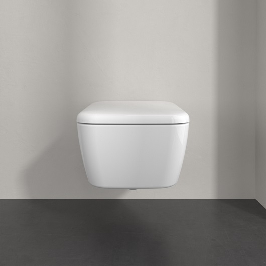 Villeroy & Boch Skyla Комплект подвесной унитаз со смывом TwistFlush  370 x 530,сиденье для унитаза с функцией QuickRelease и SoftClosing, цвет: альпийский белый 4682CL01 ФОТО