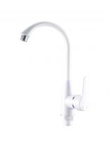 Смеситель для кухни, РМС, с картриджем, пластиковый корпус, белый, PL5-017F