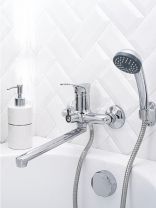 Смеситель для ванны, РМС, с картриджем, хром, SL86-006E