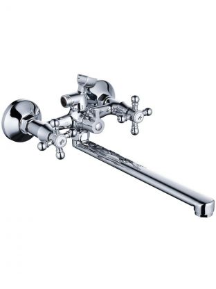 Смеситель для ванны, Эверест, с кран-буксой, хром, B23-333