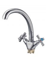 Смеситель для кухни, Solone, с кран-буксой, хром, KOA4-A722